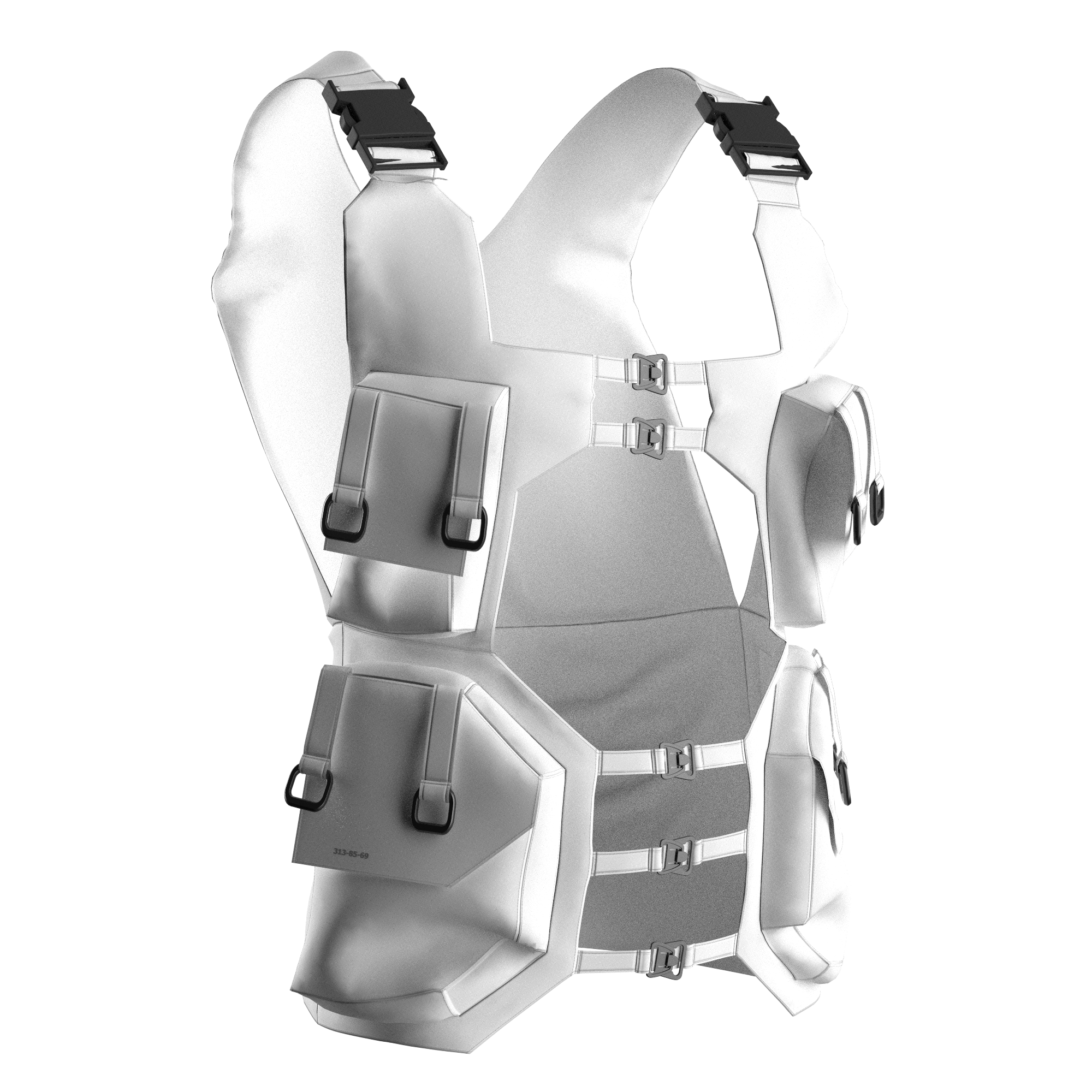 Utility Gear Vest Mockup with Strap Closure and Front Storage preview