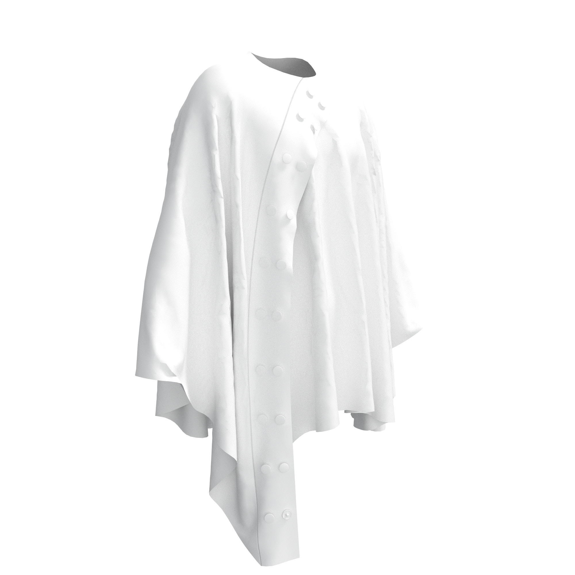 Flowing Draped Top Mockup with Soft Asymmetrical Volume preview
